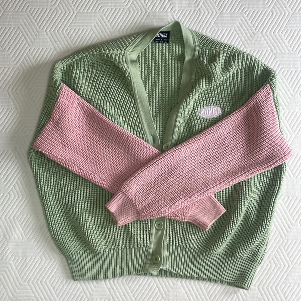 Two Tone Cardigan - Minga London - M